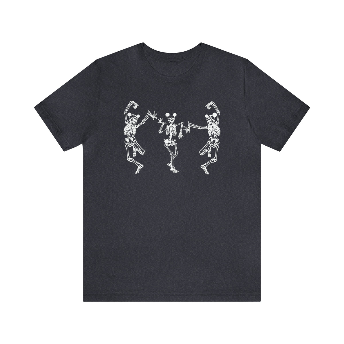 Dancing Skeletons with Ears Bella Canvas Unisex Jersey Short Sleeve Tee