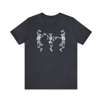 Dancing Skeletons with Ears Bella Canvas Unisex Jersey Short Sleeve Tee