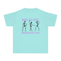 Boo To You Halloween Crew Comfort Colors Youth Midweight Tee