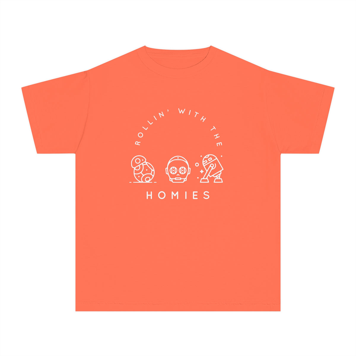 Rollin’ With The Homies Comfort Colors Youth Midweight Tee