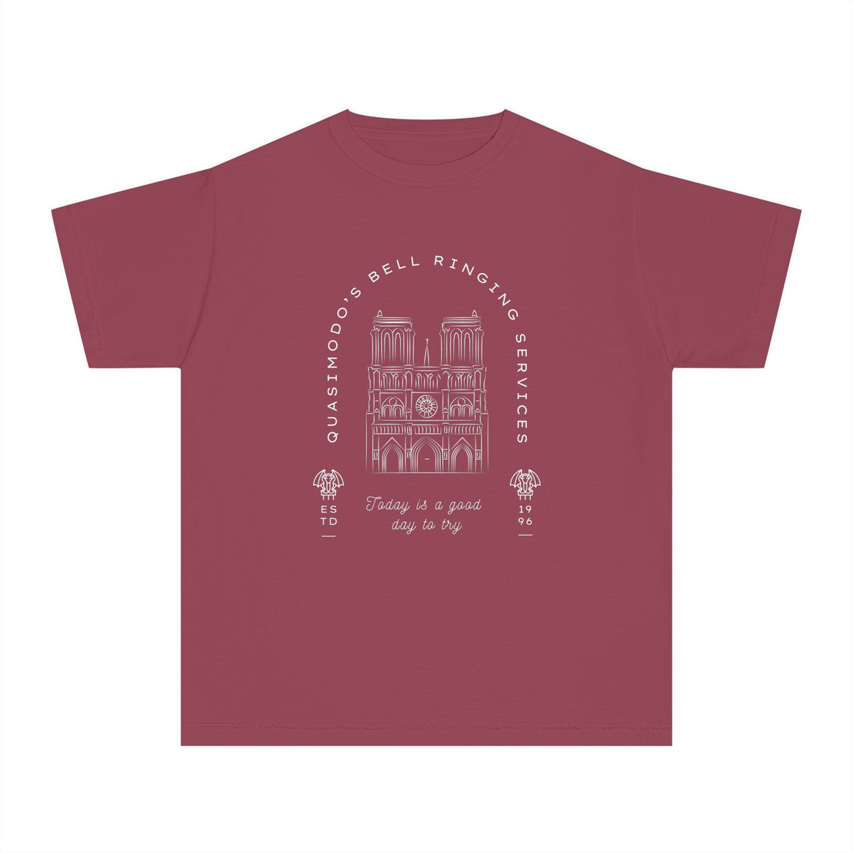 Quasimodo's Bell Ringing Services Comfort Colors Youth Midweight Tee