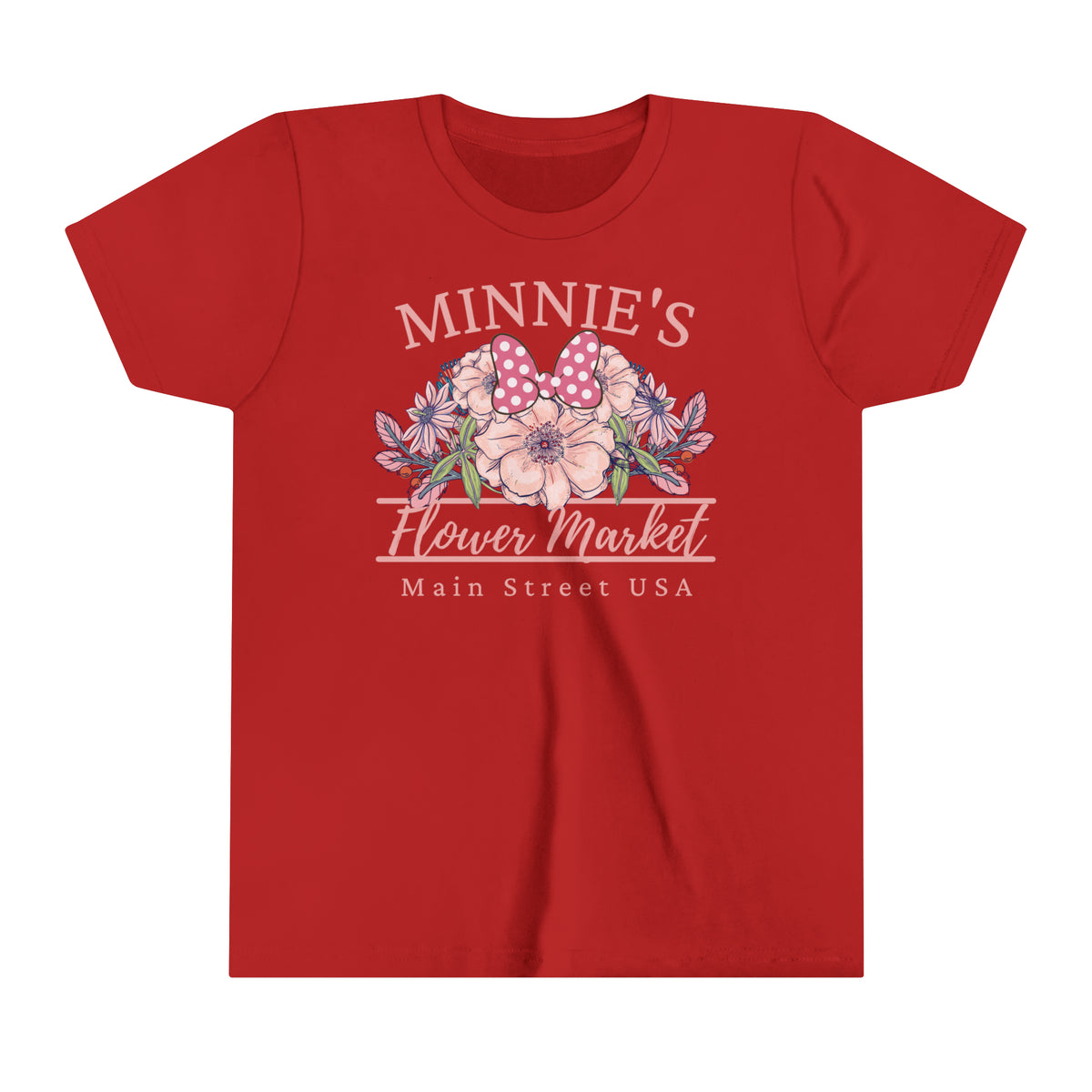 Minnie's Flower Market Bella Canvas Youth Short Sleeve Tee