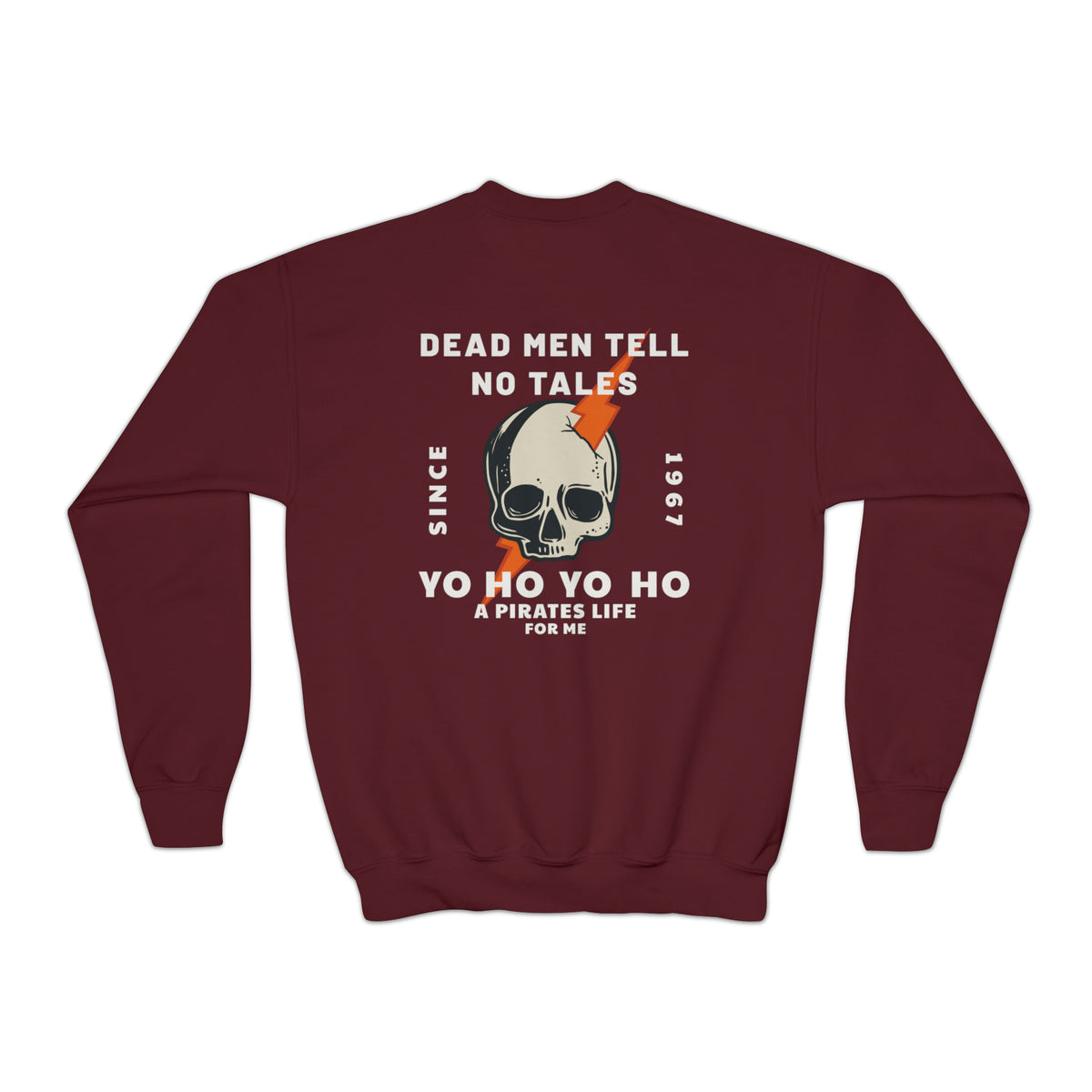 Dead Men Tell No Tales Gildan Youth Crewneck Sweatshirt