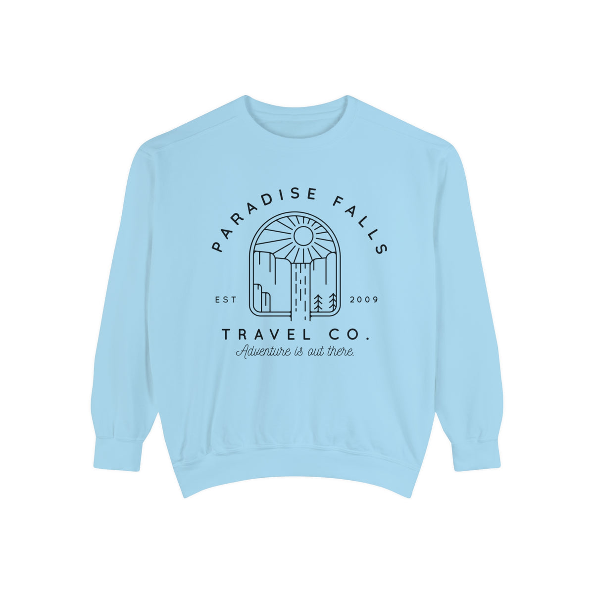 Paradise Falls Vacation Co. Comfort Colors Unisex Garment-Dyed Sweatshirt