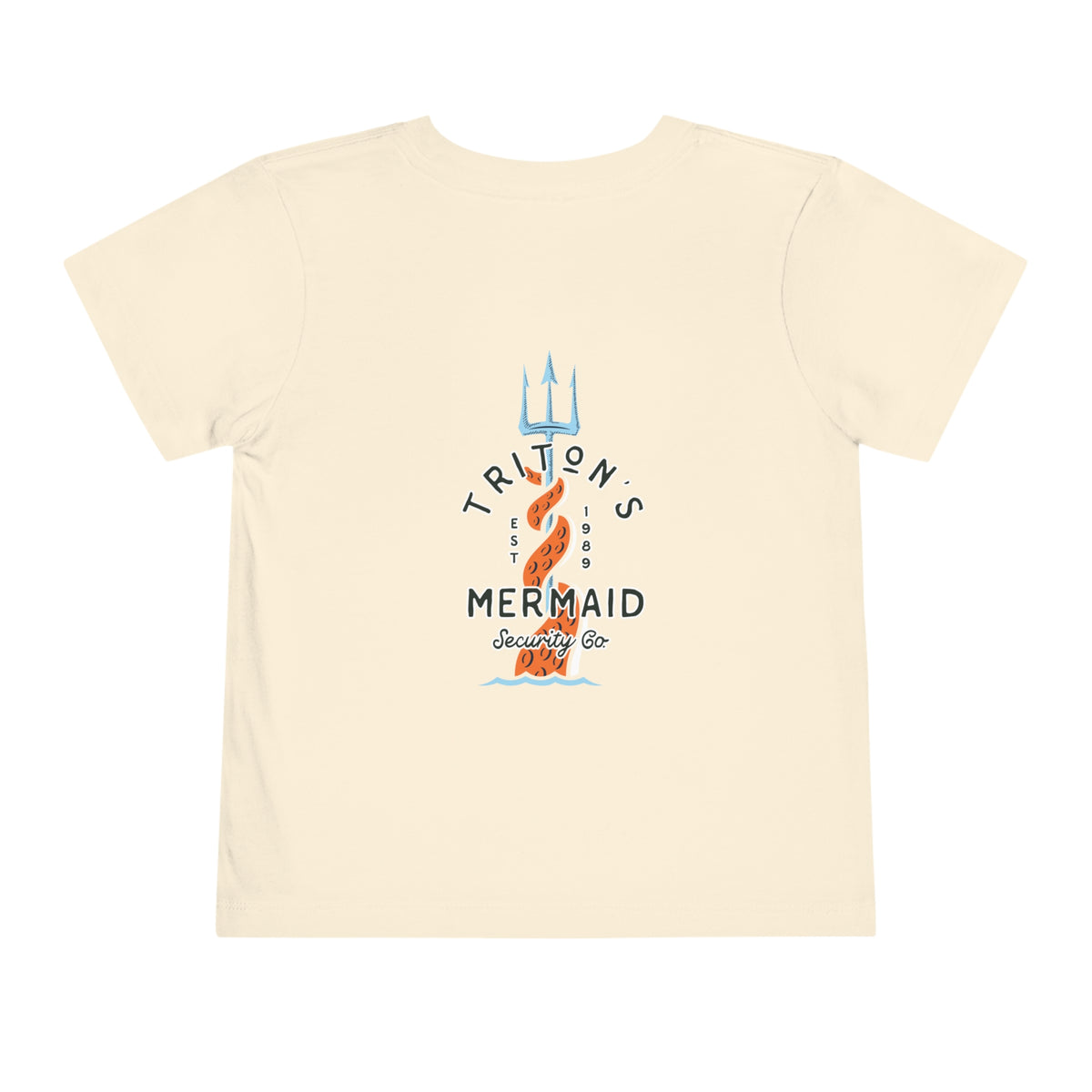 Triton's Mermaid Security Bella Canvas Toddler Short Sleeve Tee