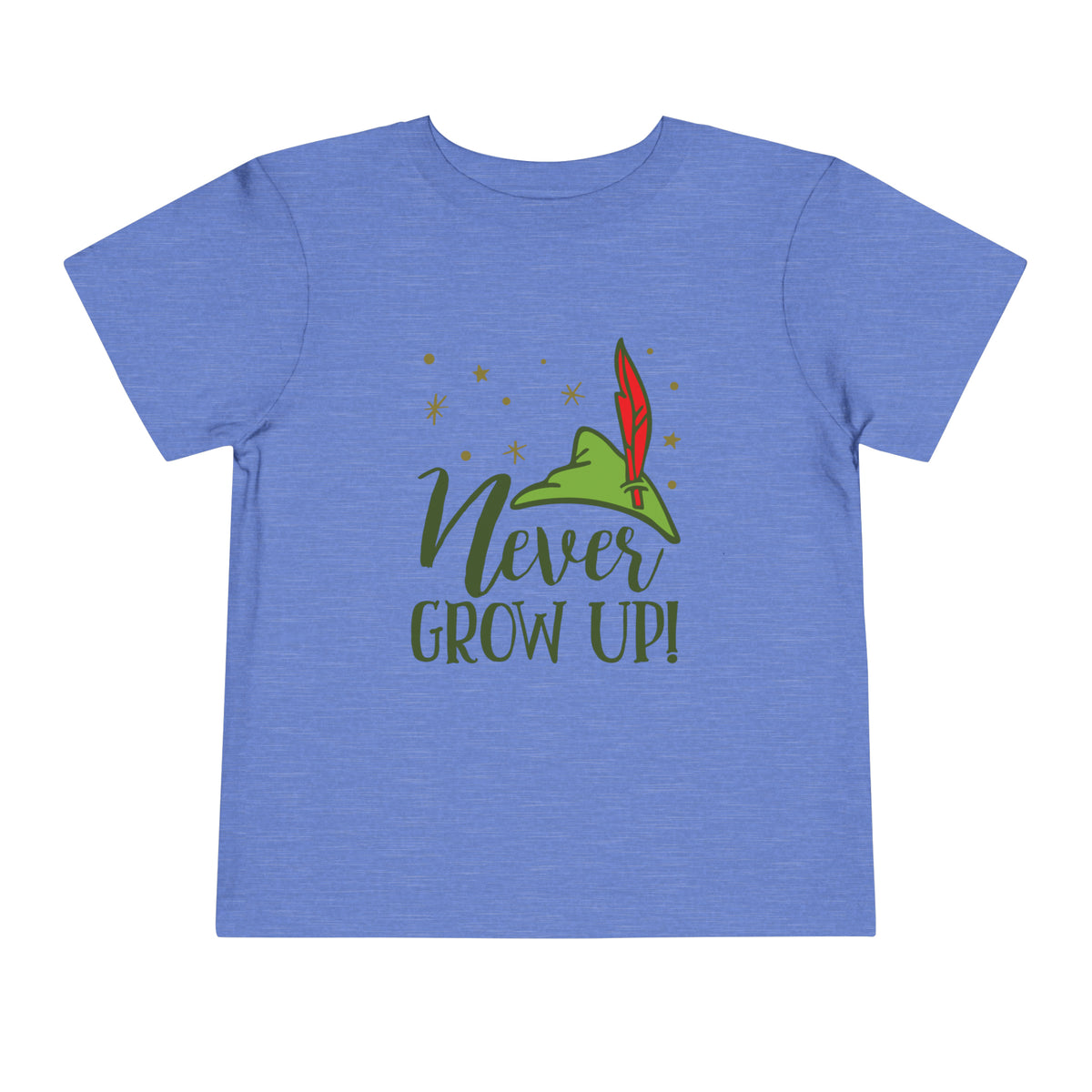 Never Grow Up Bella Canvas Toddler Short Sleeve Tee