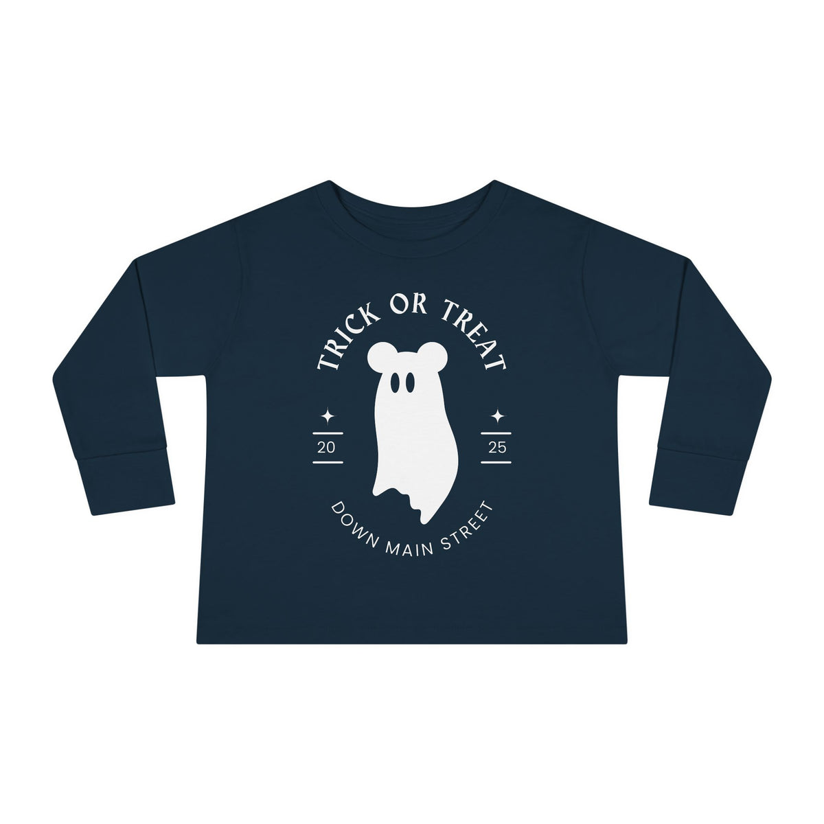 Trick or Treat Down Main Street Toddler Long Sleeve Tee