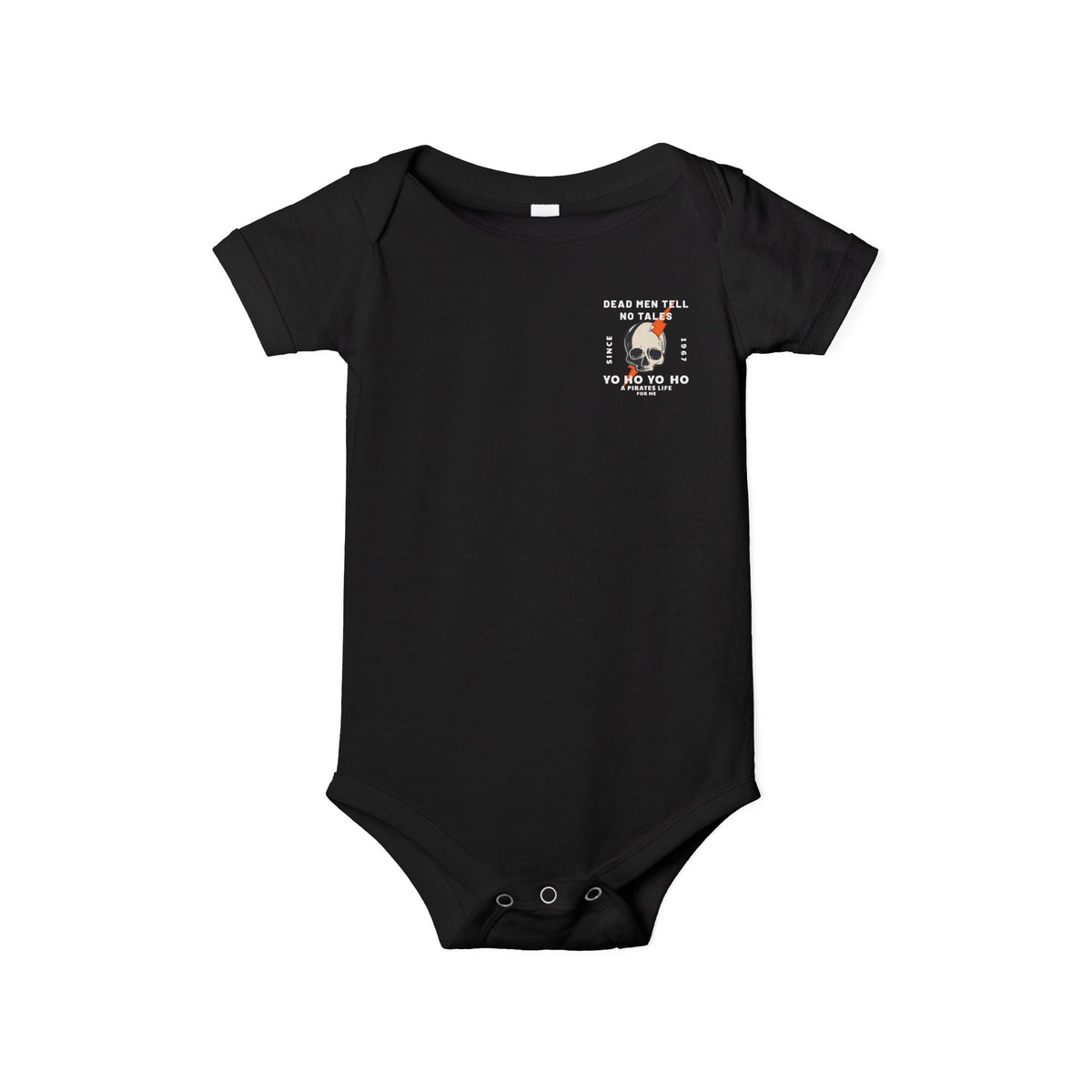 Dead Men Tell No Tales Bella Canvas Infant Jersey One Piece
