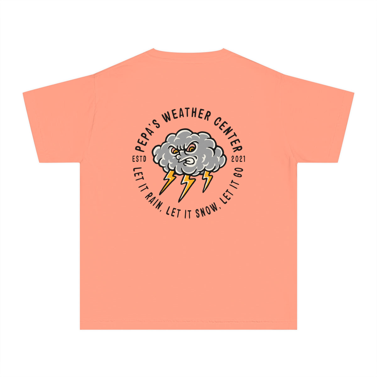 Pepa's Weather Center Comfort Colors Youth Midweight Tee