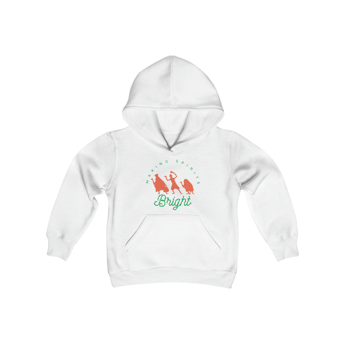 Making Spirits Bright Gildan Youth Heavy Blend Hooded Sweatshirt