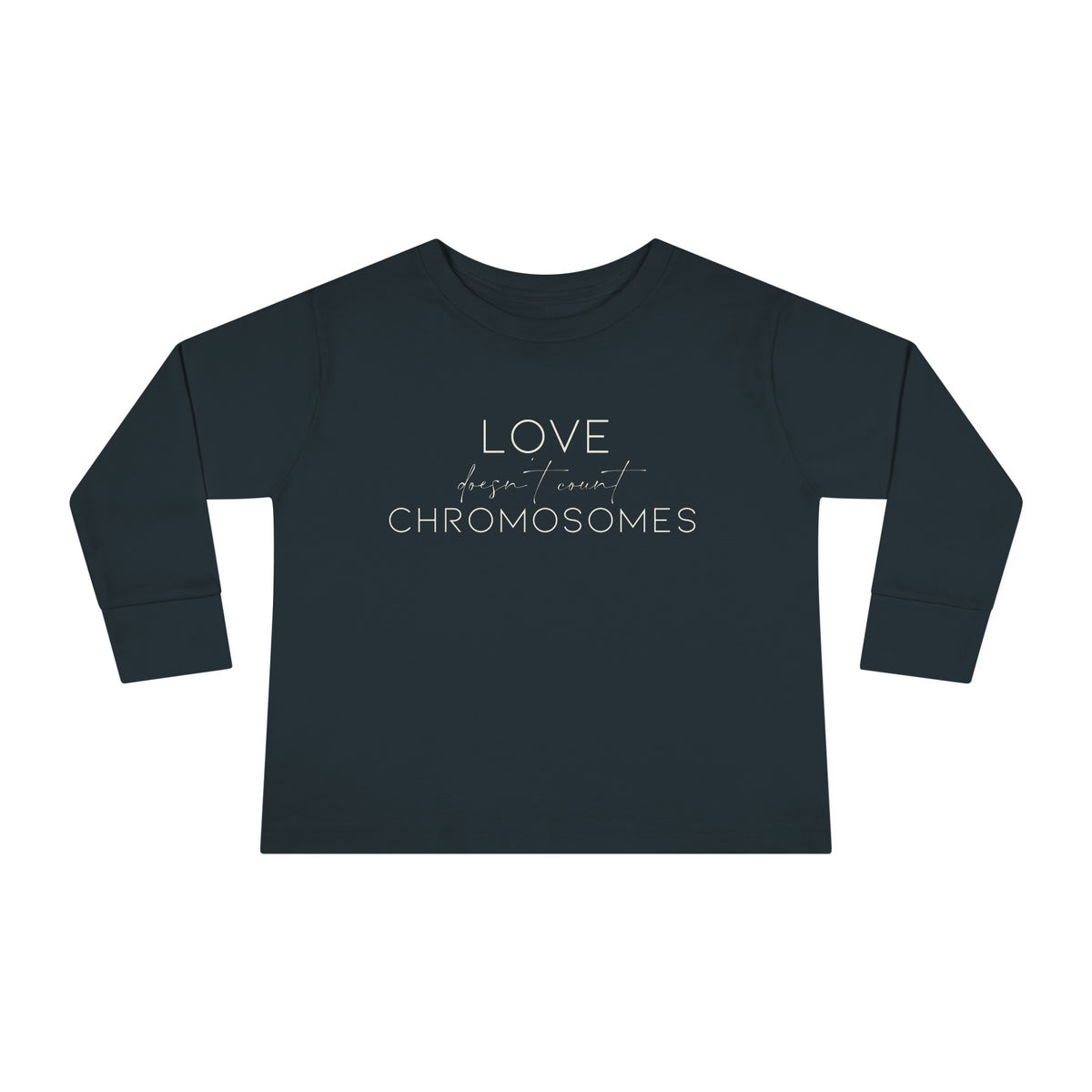 Joey's Journey Chromosome 6q Deletion Awareness Rabbit Skins Toddler Long Sleeve Tee