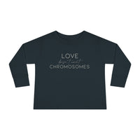 Joey's Journey Chromosome 6q Deletion Awareness Rabbit Skins Toddler Long Sleeve Tee