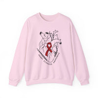 Heart Disease Awareness Gildan Unisex Heavy Blend™ Crewneck Sweatshirt