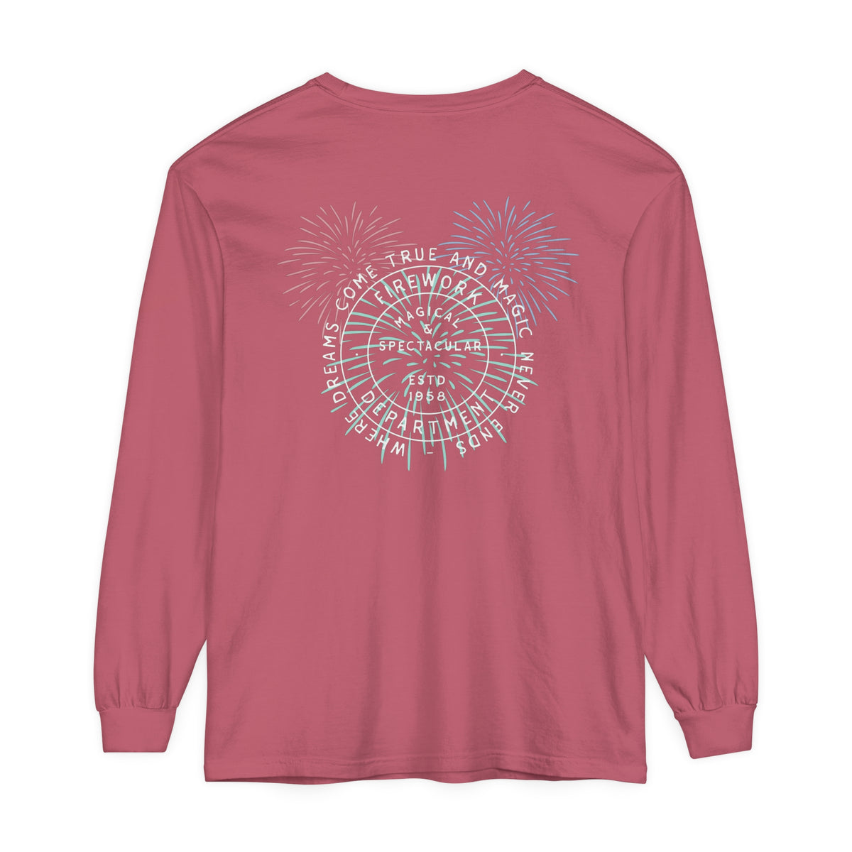 Firework Department Comfort Colors Unisex Garment-dyed Long Sleeve T-Shirt
