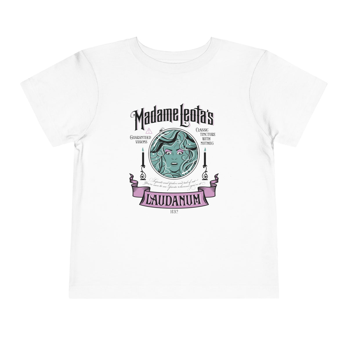 Madame Leota’s Laudanum Teal Bella Canvas Toddler Short Sleeve Tee