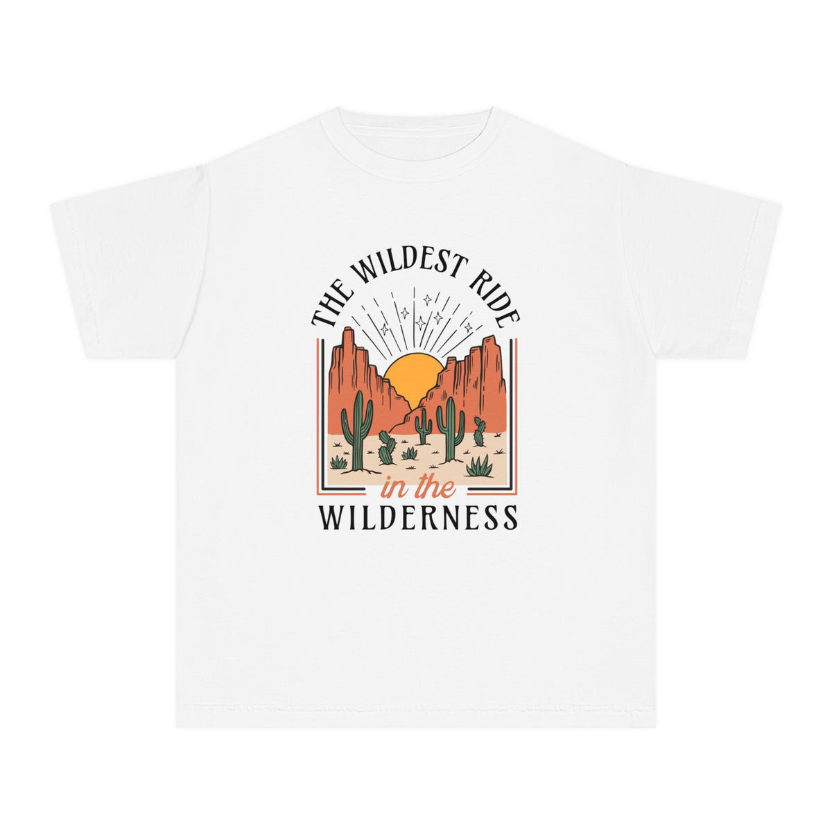 The Wildest Ride In The Wilderness Comfort Colors Youth Midweight Tee