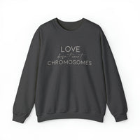 Love Doesn’t Count Chromosomes Gildan Unisex Heavy Blend™ Crewneck Sweatshirt