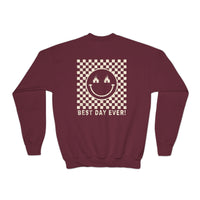Best Day Ever Gildan Youth Crewneck Sweatshirt