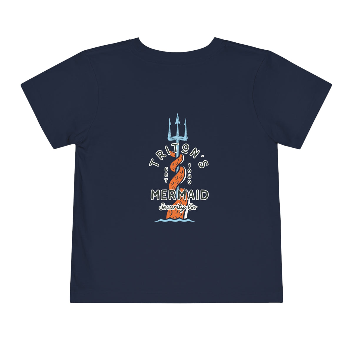 Triton's Mermaid Security Bella Canvas Toddler Short Sleeve Tee