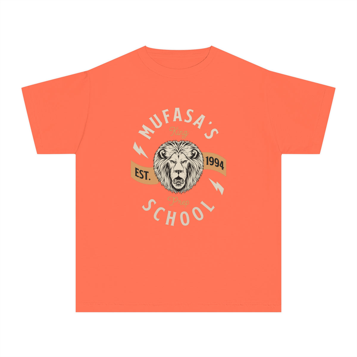 Mufasa's Prep School Comfort Colors Youth Midweight Tee