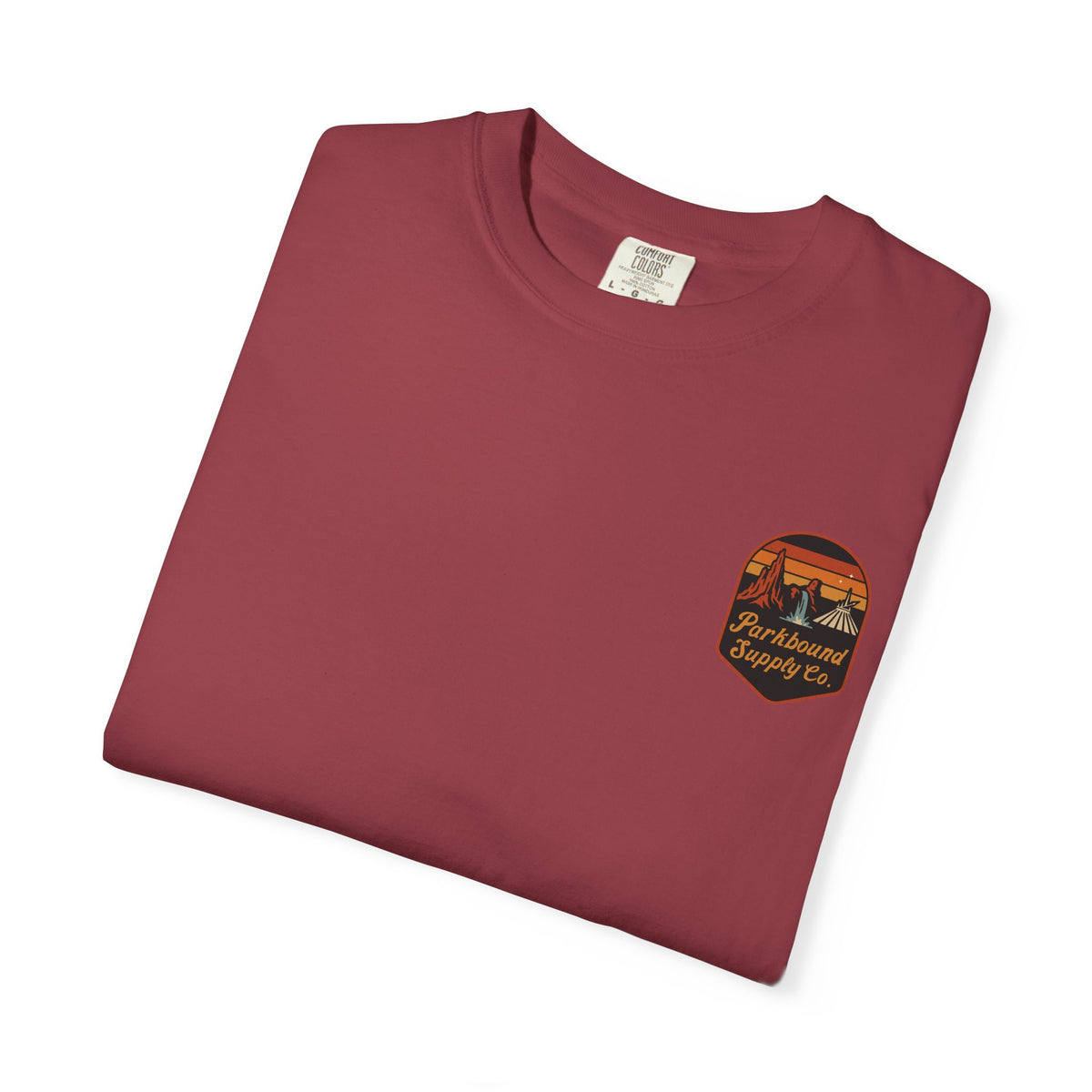 The Triple Mountain Badge — Parkbound Supply Co. Comfort Colors Unisex Garment-Dyed T-shirt