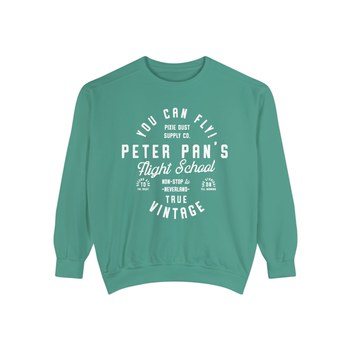 Pan's Flight School Comfort Colors Unisex Garment-Dyed Sweatshirt