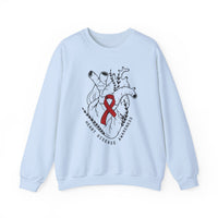 Heart Disease Awareness Gildan Unisex Heavy Blend™ Crewneck Sweatshirt
