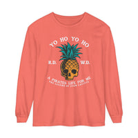 Yo Ho Pirates Life For Me Comfort Colors Unisex Garment-dyed Long Sleeve T-Shirt