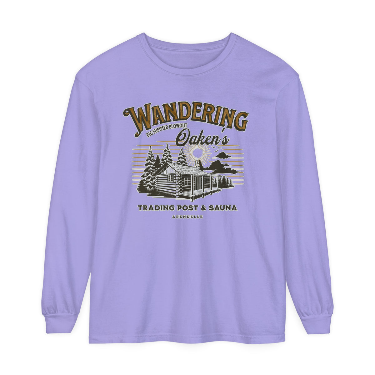 Wandering Oaken’s Trading Post Comfort Colors Unisex Garment-dyed Long Sleeve T-Shirt