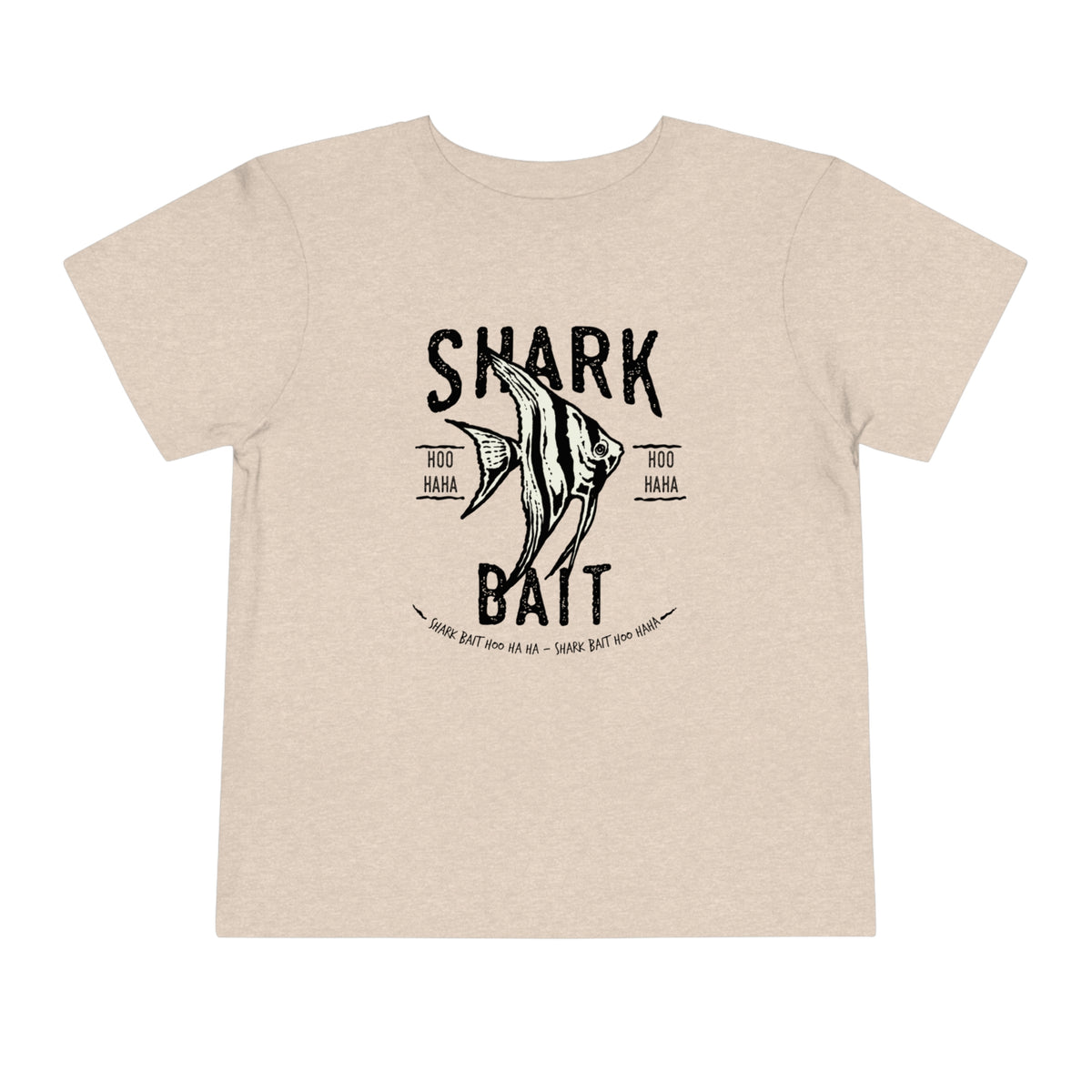 Shark Bait Hoo Haha Bella Canvas Toddler Short Sleeve Tee
