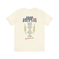 Drink Around The World Tour Bella Canvas Unisex Jersey Short Sleeve Tee