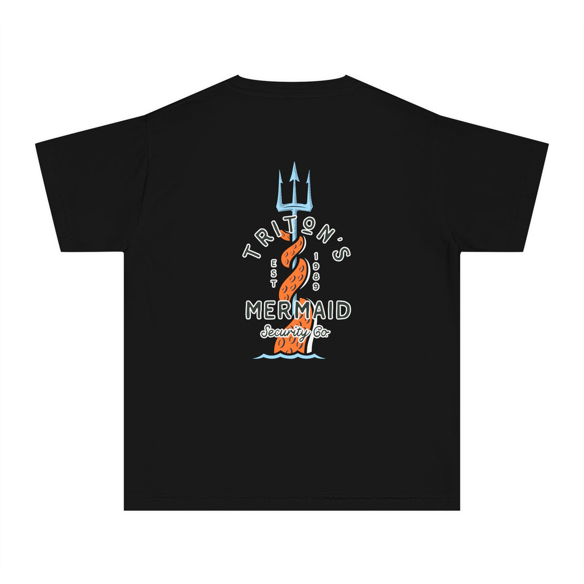 Triton's Mermaid Security Comfort Colors Youth Midweight Tee