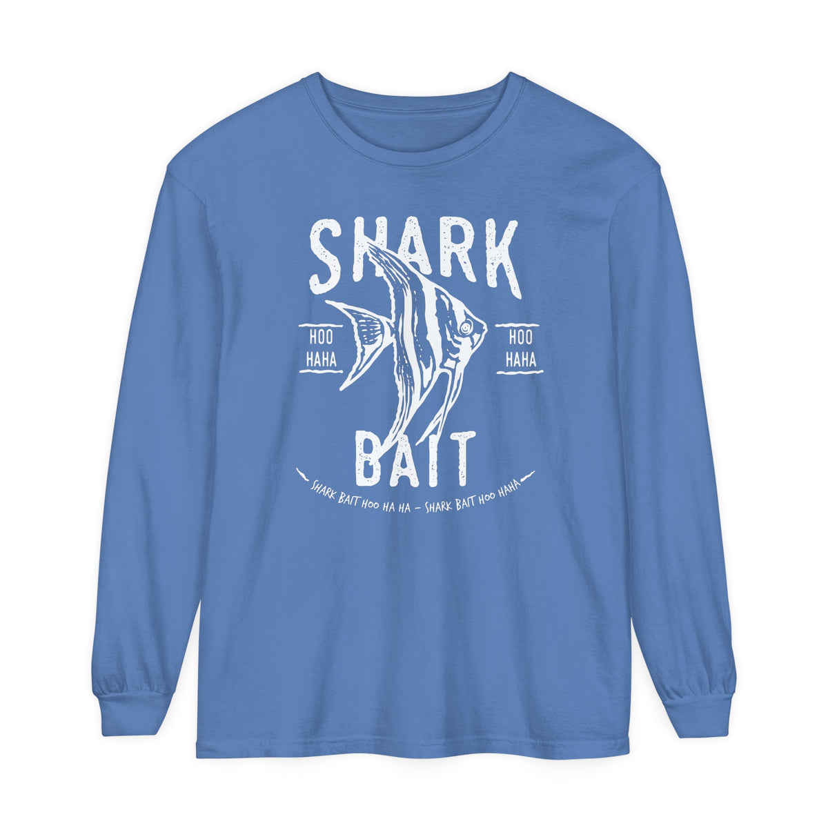 Shark Bait Hoo Haha Comfort Colors Unisex Garment-dyed Long Sleeve T-Shirt