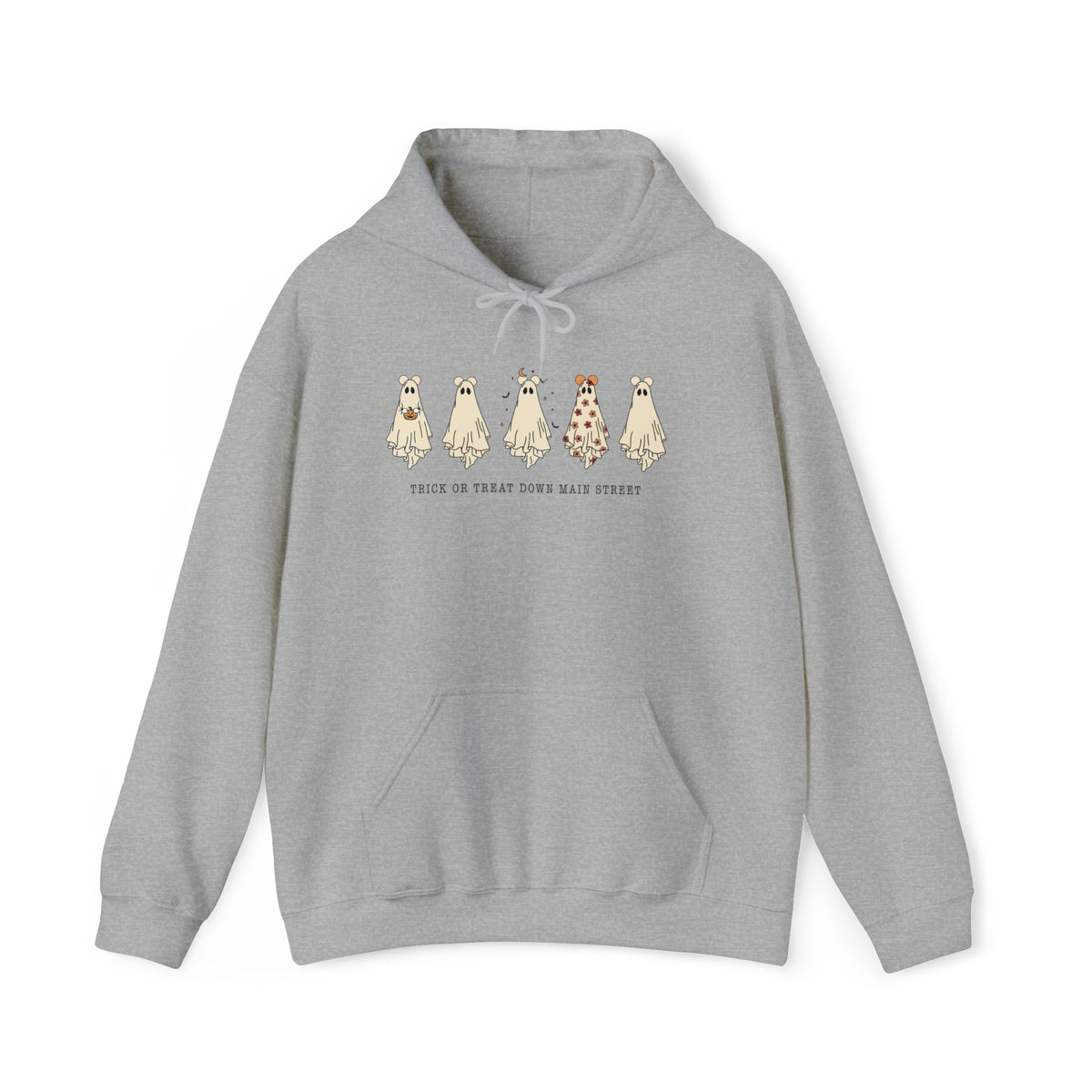 Trick Or Treat Down Main Street Unisex Heavy Blend™ Hooded Sweatshirt