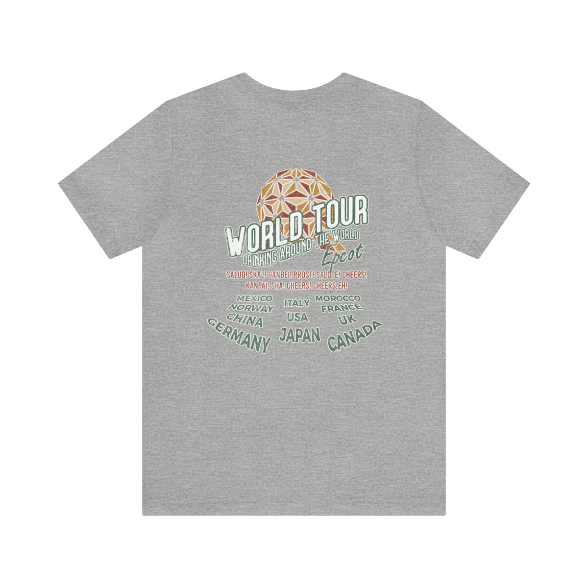World Tour Bella Canvas Unisex Jersey Short Sleeve Tee