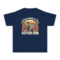 Fastest Draw in the Outer Rim Comfort Colors Youth Midweight Tee
