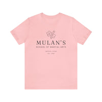 Mulan's School of Martial Arts Bella Canvas Unisex Jersey Short Sleeve Tee