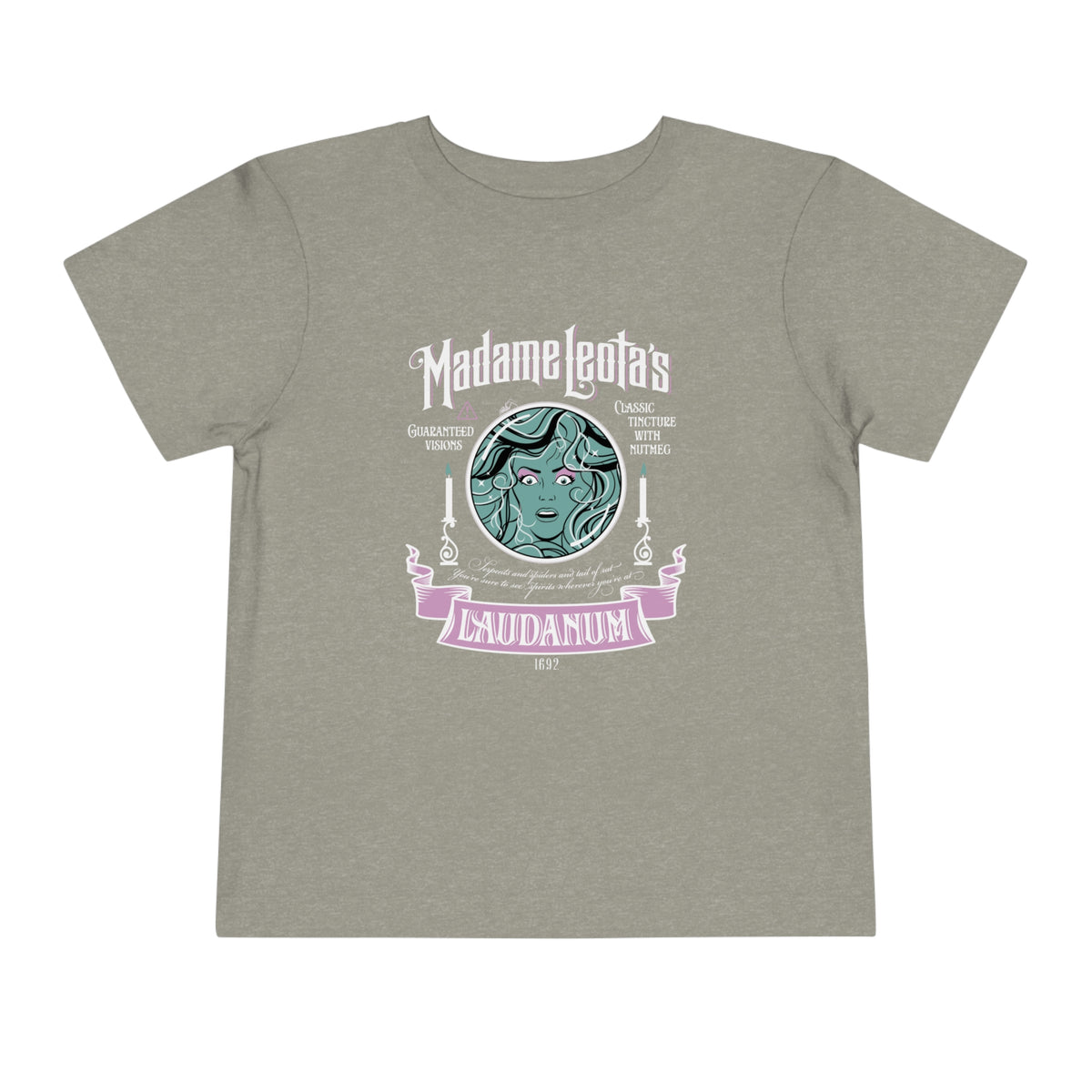 Madame Leota’s Laudanum Teal Bella Canvas Toddler Short Sleeve Tee