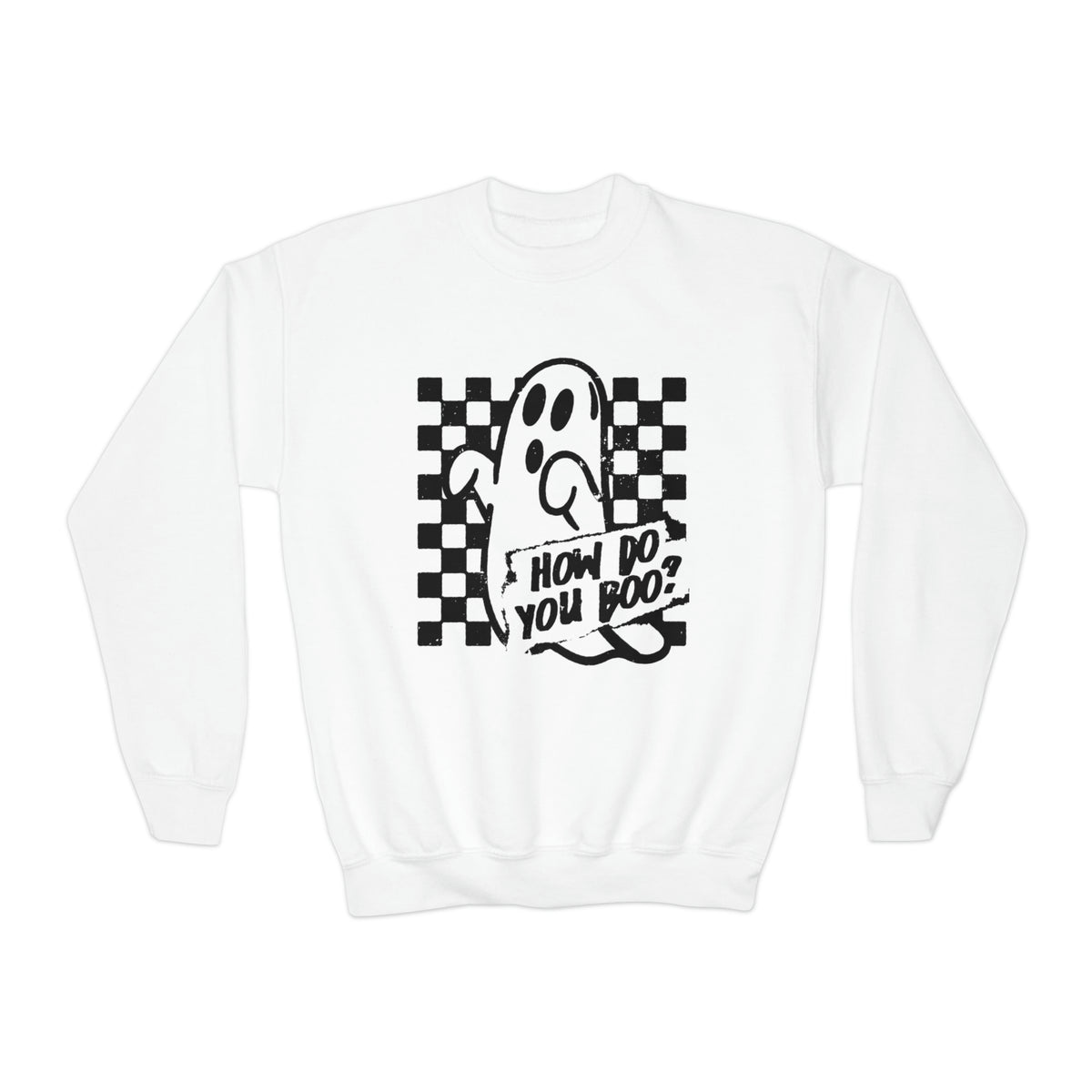 How Do You Boo? Gildan Youth Crewneck Sweatshirt