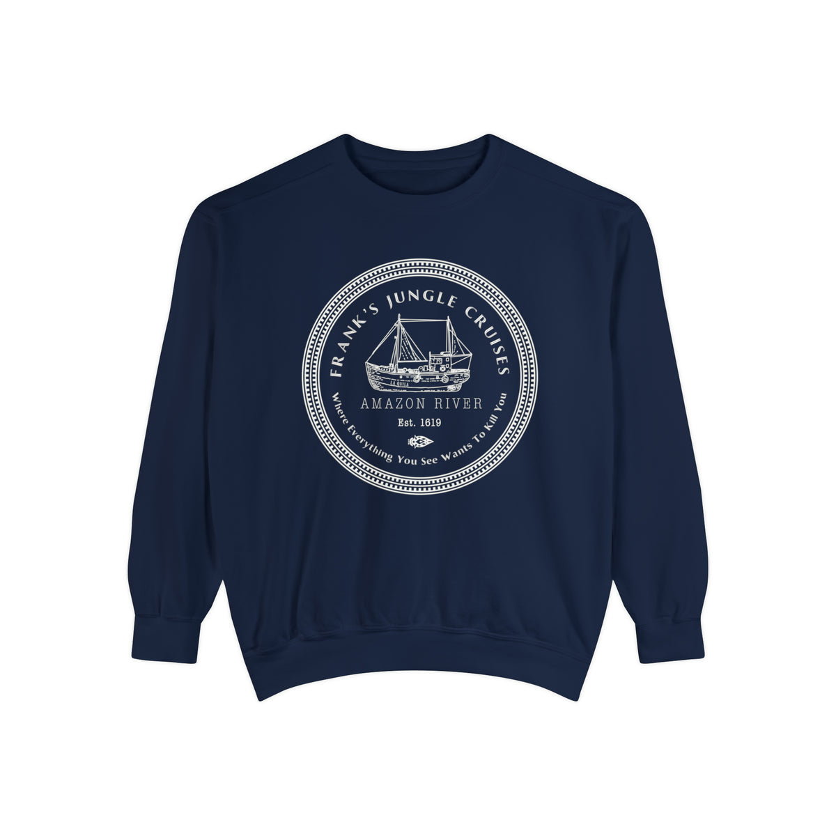 Frank's Jungle Cruises Comfort Colors Unisex Garment-Dyed Sweatshirt