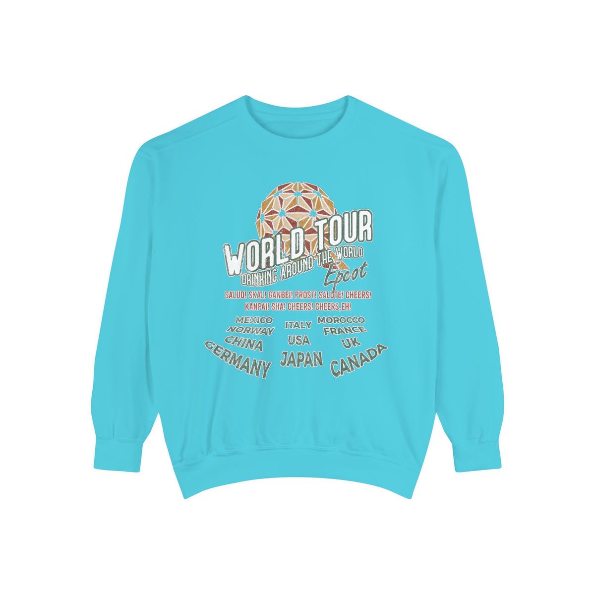 World Tour Comfort Colors Unisex Garment-Dyed Sweatshirt