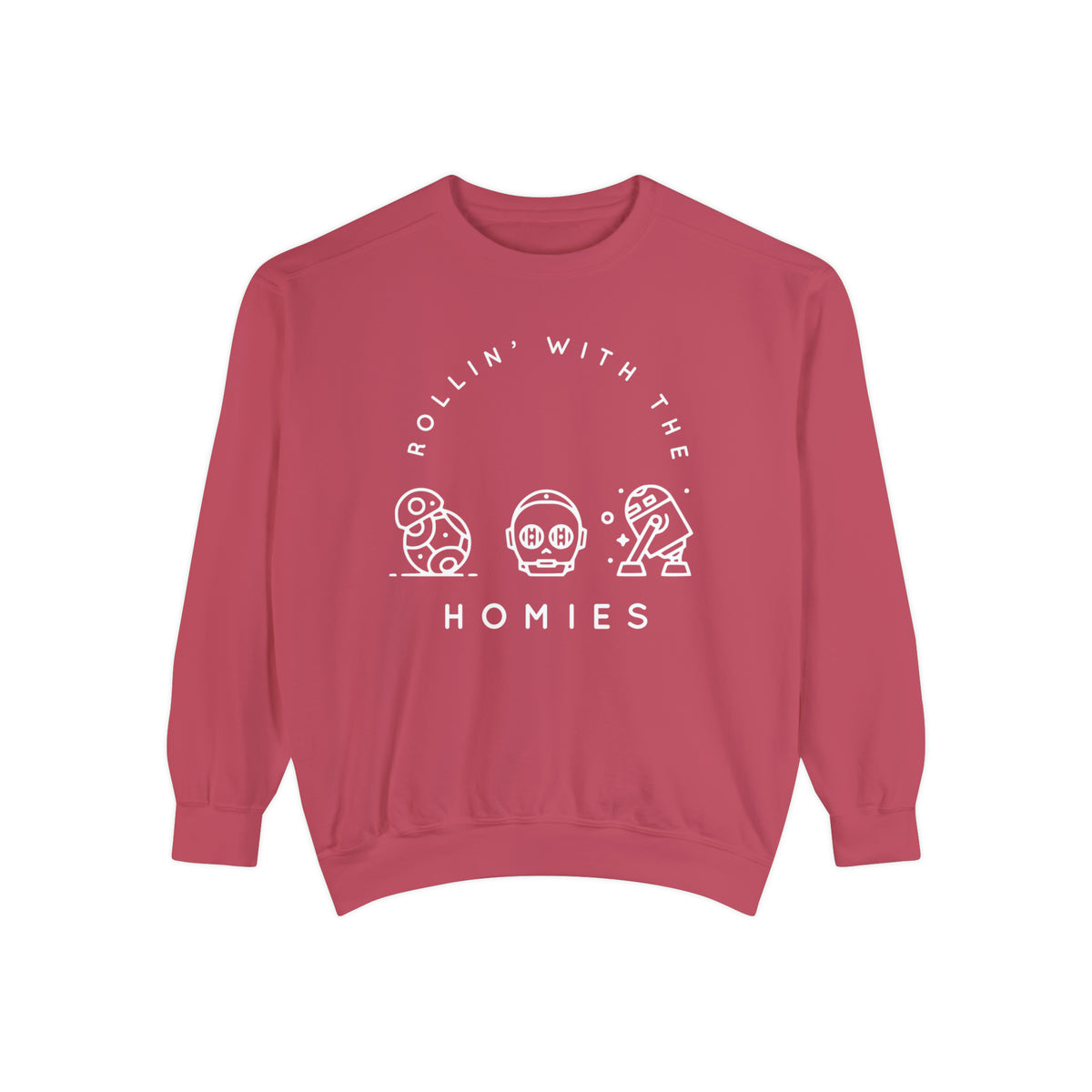 Rollin’ With The Homies Comfort Colors Unisex Garment-Dyed Sweatshirt