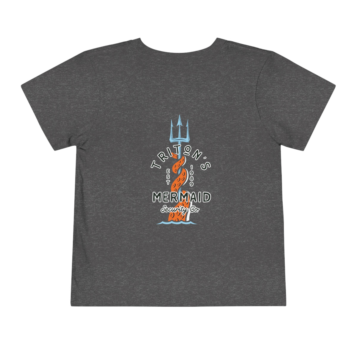 Triton's Mermaid Security Bella Canvas Toddler Short Sleeve Tee