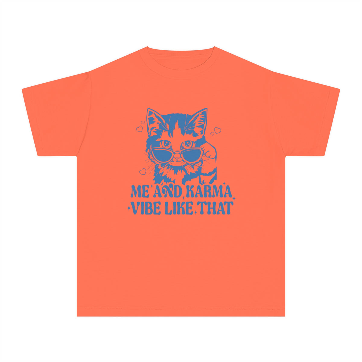 Me And Karma Vibe Like That Comfort Colors Youth Midweight Tee