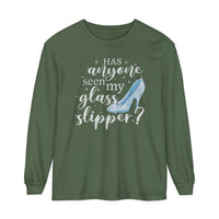 Has Anyone Seen My Glass Slipper? Comfort Colors Unisex Garment-dyed Long Sleeve T-Shirt