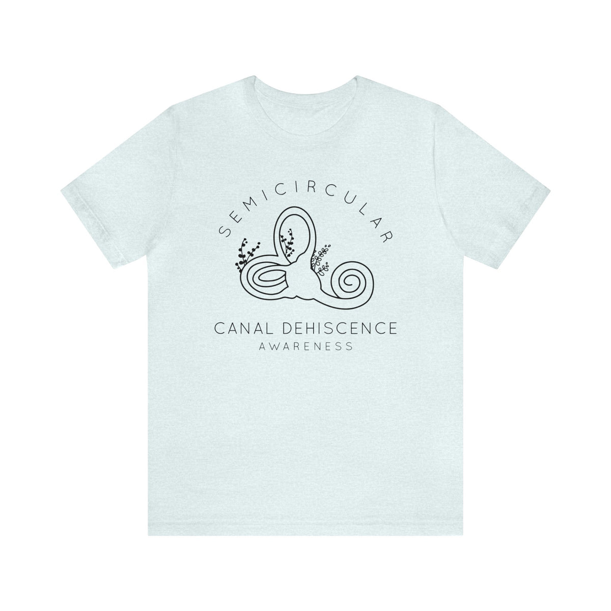 Semicircular Canal Dehiscence Awareness Awareness Bella Canvas Unisex Jersey Short Sleeve Tee