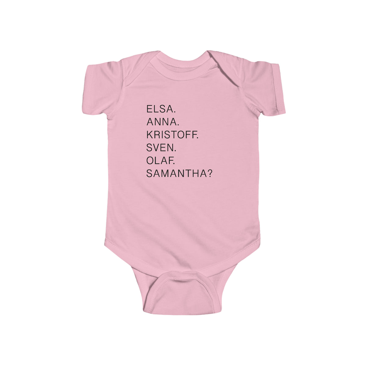 Frozen Character Names Rabbit Skins Infant Fine Jersey Bodysuit