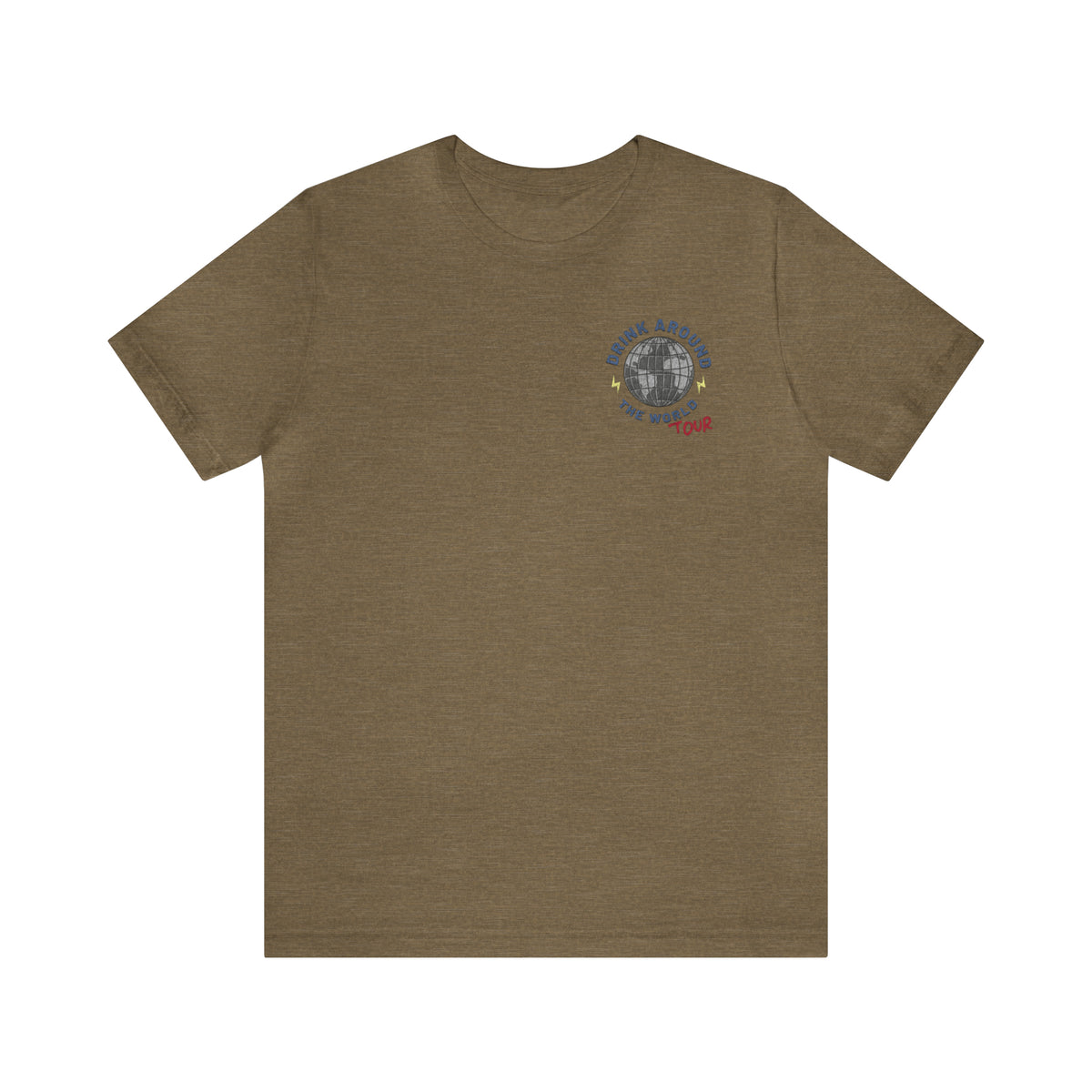 Drink Around The World Tour Bella Canvas Unisex Jersey Short Sleeve Tee