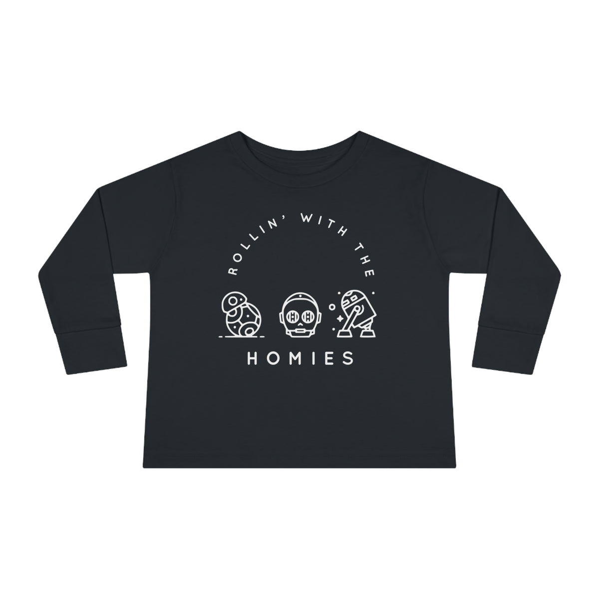 Rollin’ With The Homies Rabbit Skins Toddler Long Sleeve Tee
