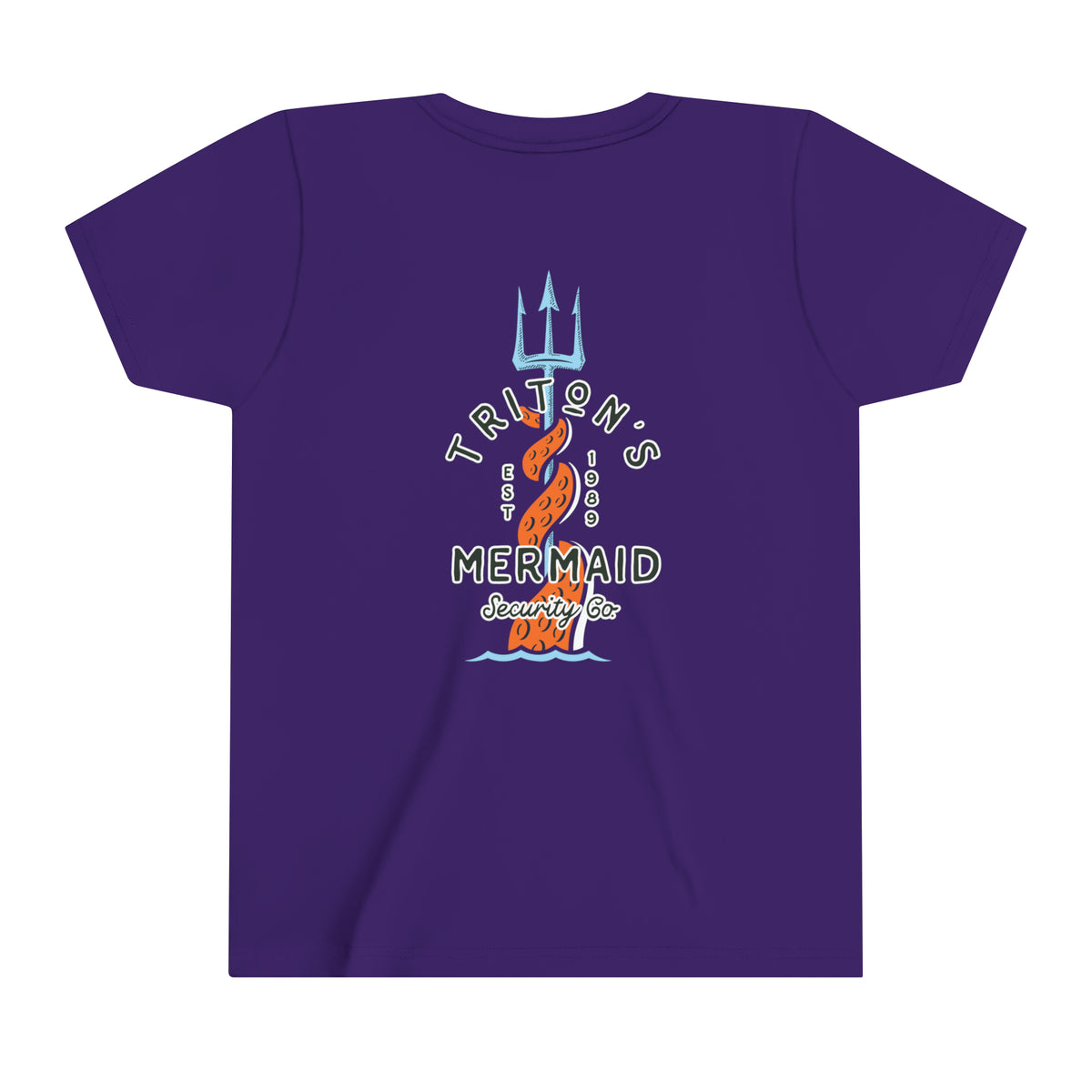 Triton's Mermaid Security Bella Canvas Youth Short Sleeve Tee